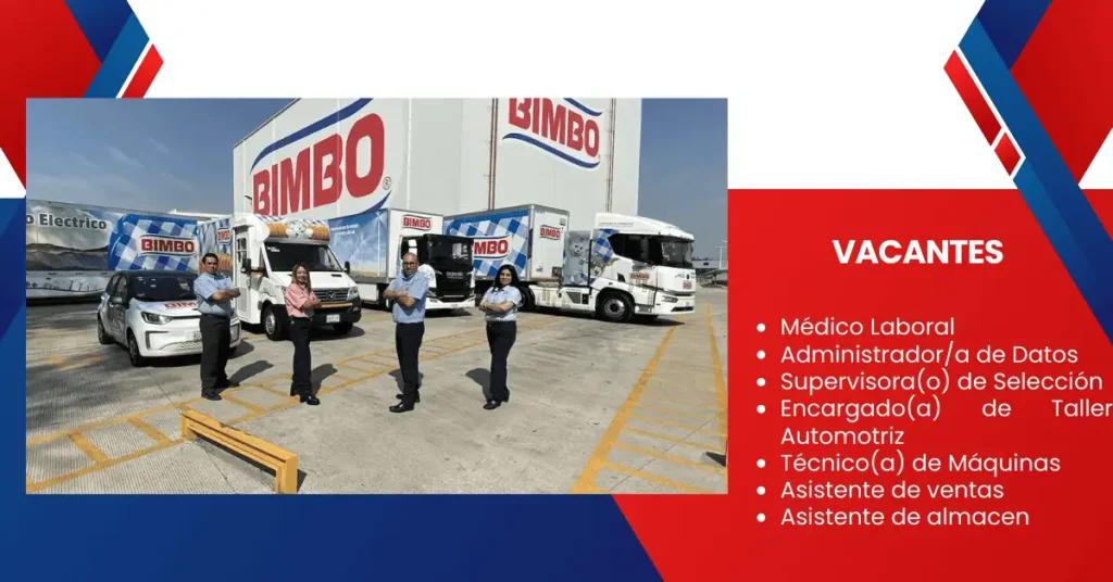 Trabajos en Bimbo no dejes pasar esta oportunidad